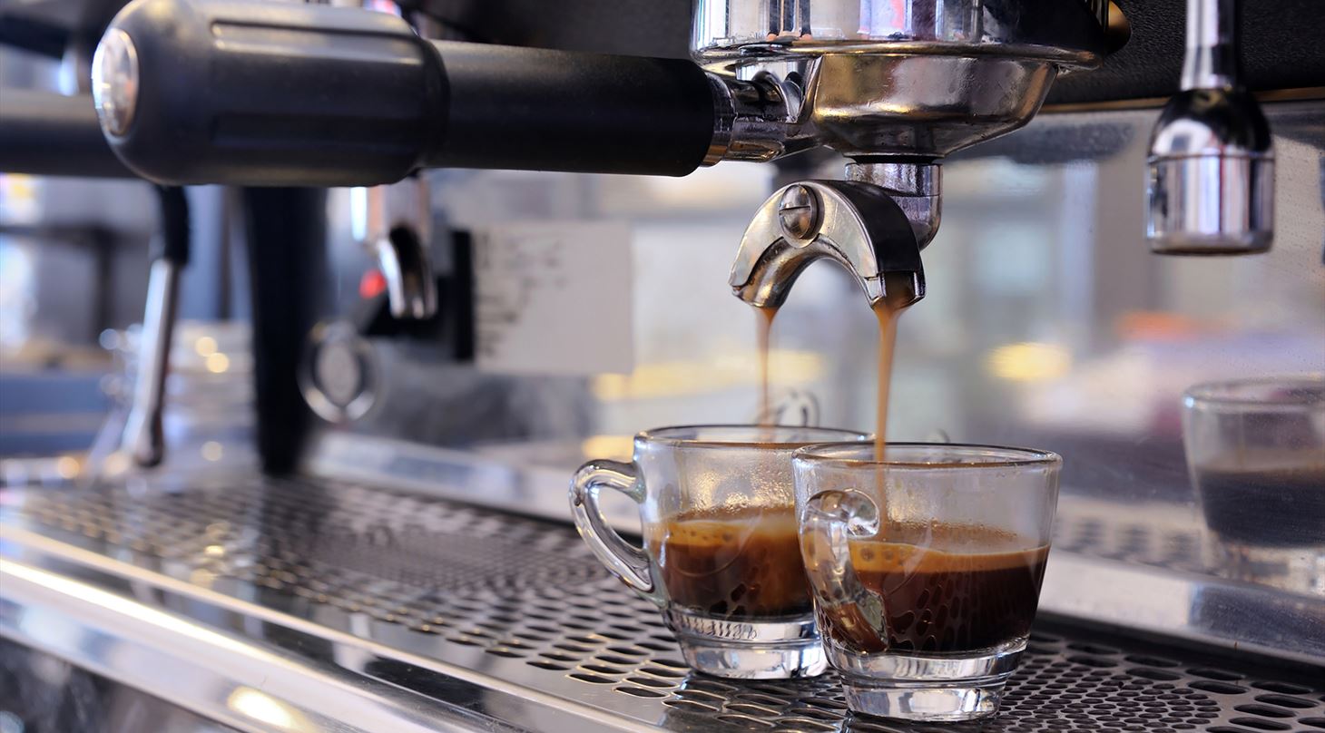 Espresso maskine med 3D-print komponent